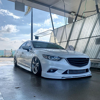 Реснички на фары var №1 Mazda 6 / Atenza GJ (2012 - 2018) + УСТАНОВОЧНЫЙ КОМПЛЕКТ