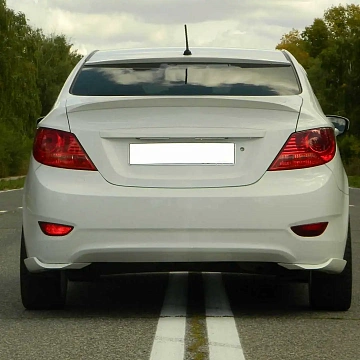 Спойлер лип HS-2 Hyundai Solaris (2010-2016) + УСТАНОВОЧНЫЙ КОМПЛЕКТ
